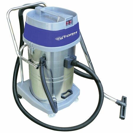 MERCURY FLOOR MACHINES Storm 20-Gallon Wet/Dry Vacuum, Chrome Steel Tank WVC-20